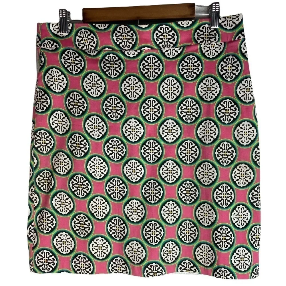 Dizzy Lizzie Geometric Print Pencil Skirt